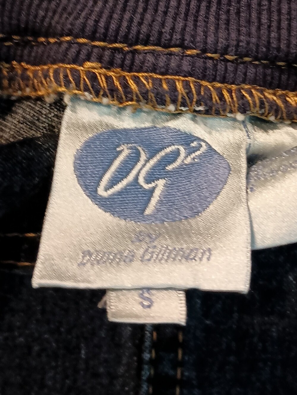 DG2 by Diane Gilman Dark Blue High-Waist Wide-Leg Jeans - Picture 4 of 9